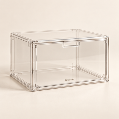 Grelvexa ClearNest Stackable Shoe Organizer