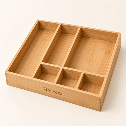Grelvexa Alder Bamboo Drawer Organizer